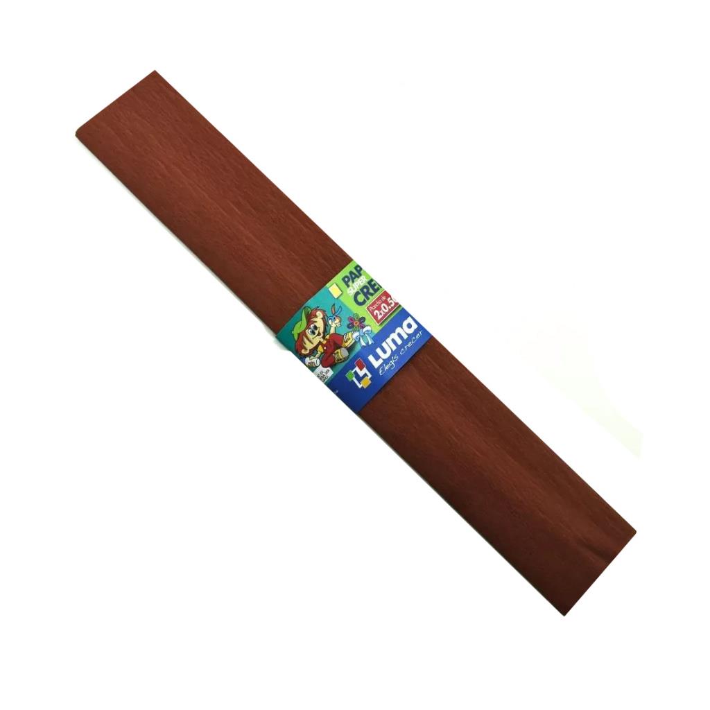 PAPEL CREPE MARRON 50CM X 200CM