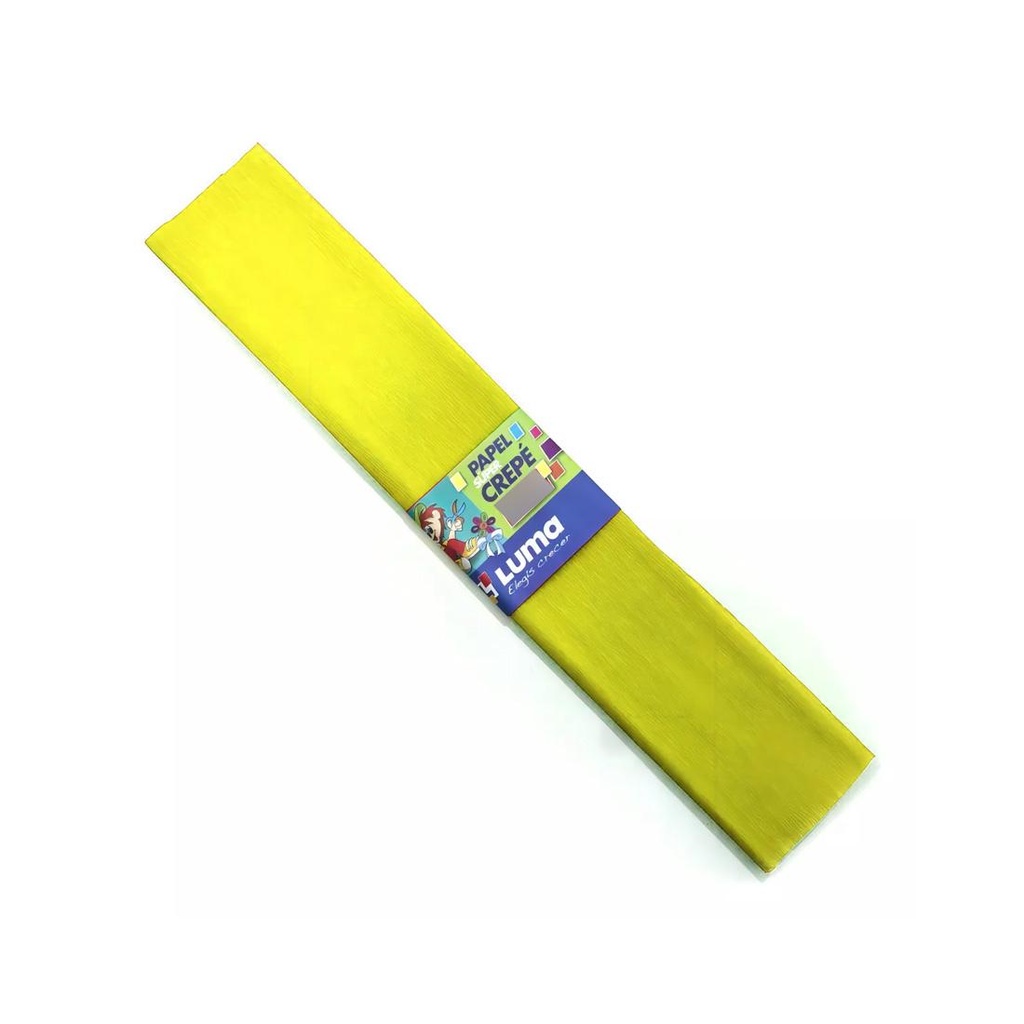 PAPEL CREPE LUMA AMARILLO 50 X 200CM