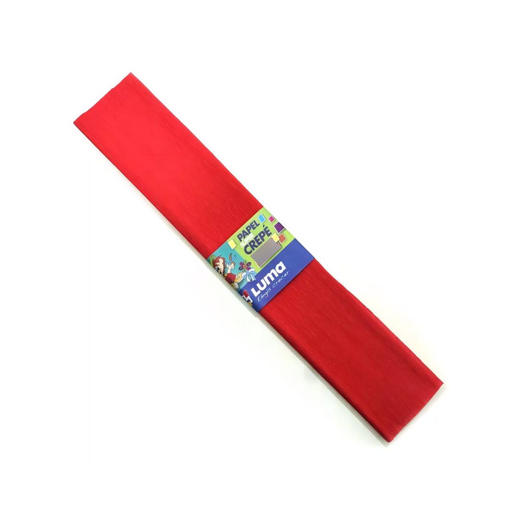 PAPEL CREPE ROJO 50cm x 200cm