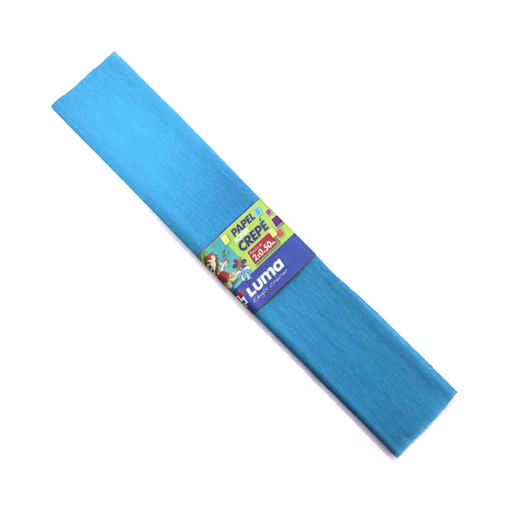 PAPEL CREPE LUMA CELESTE 50 X 200CM