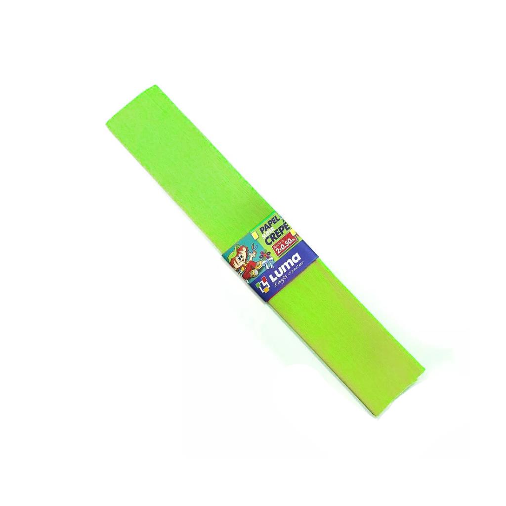 PAPEL CREPE VERDE MANZANA 50CM X 200CM