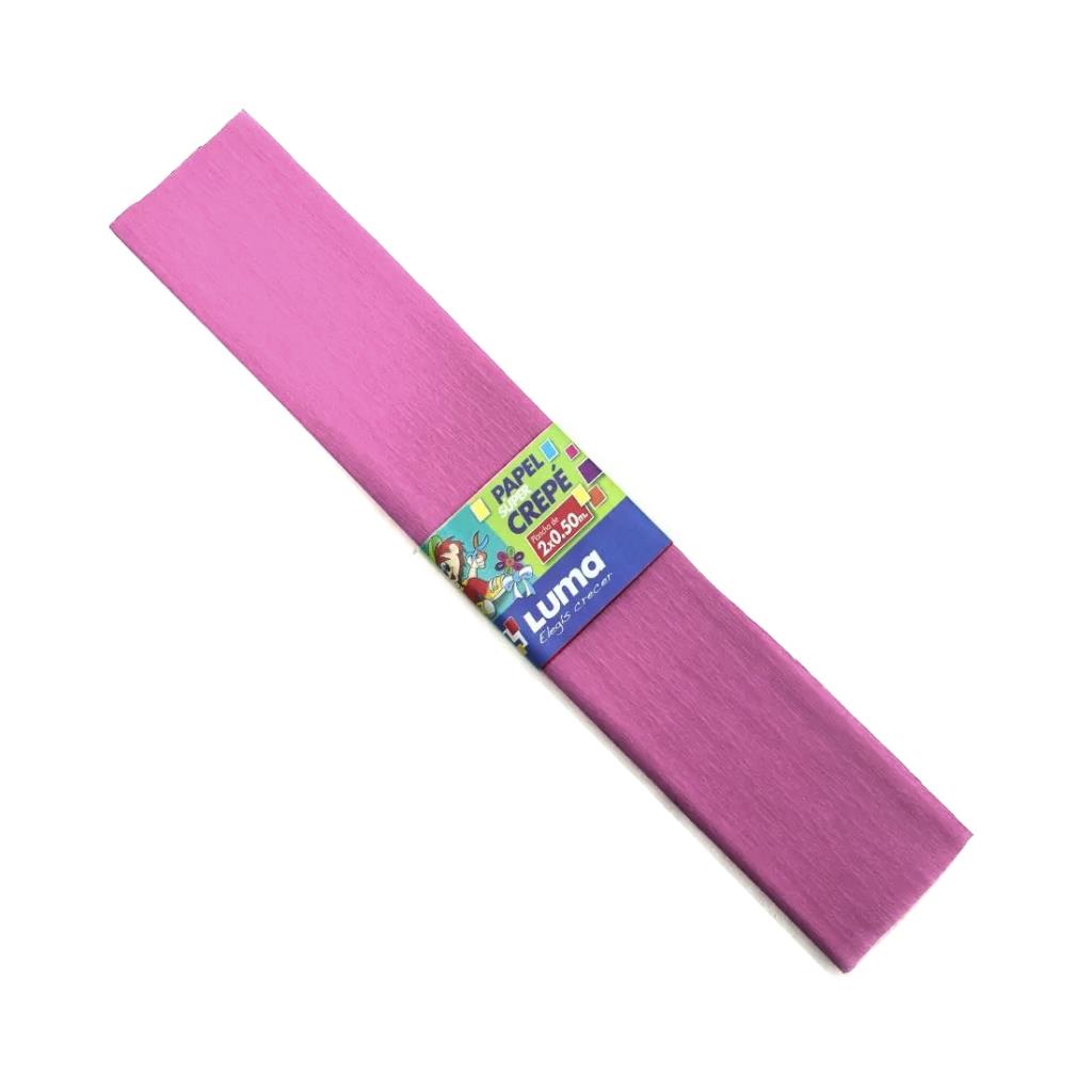 PAPEL CREPE LUMA ROSA 50 X 200CM