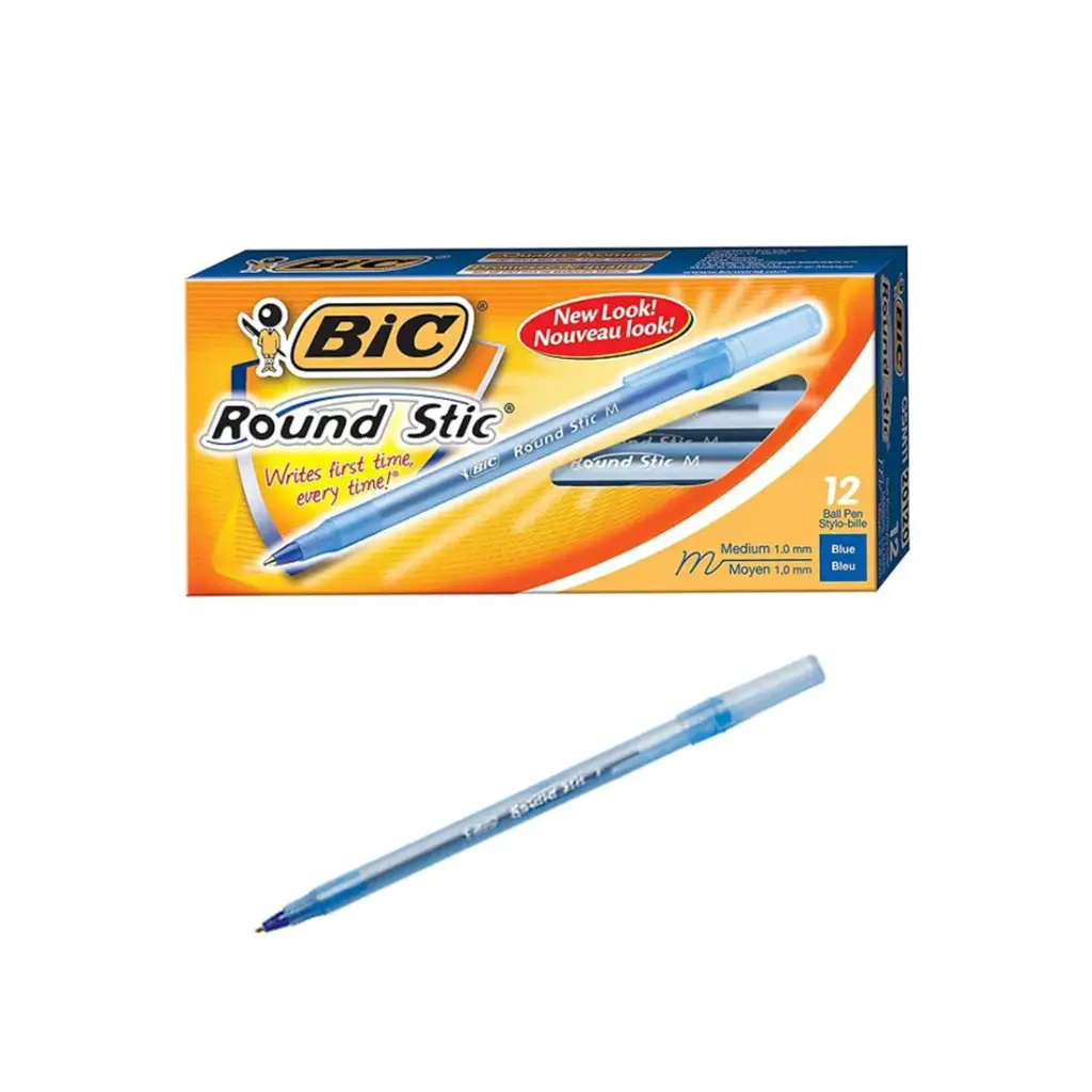 &BOLIGRAFO BIC ROUND STIC AZUL 1.0 MM