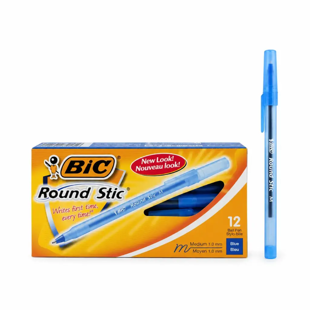 &LAPICERA BIC ROUND STIC AZUL 1.0 MM