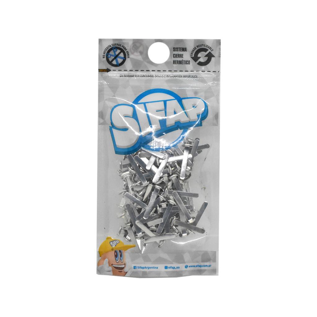 BROCHE MARIPOSA PLATEADO N° 4 X100 E/BO ( S395 )