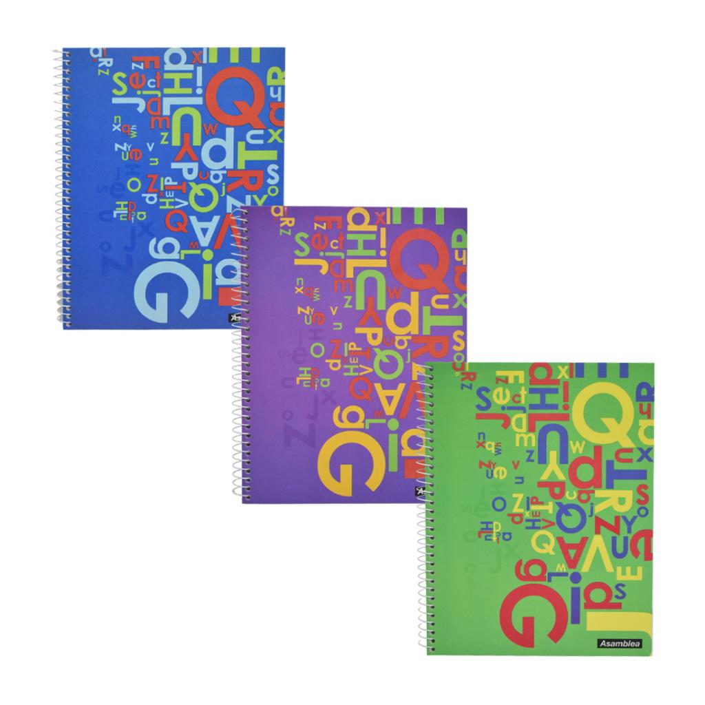 CUADERNO ASAMBLEA 21 x 27 T/ DURA 100hjs RAYA