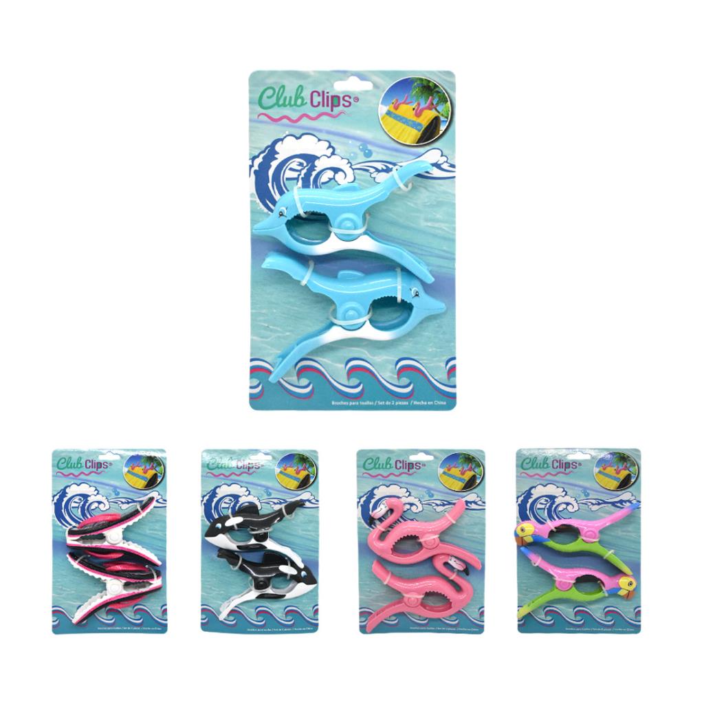 BROCHE PERSONAJES PLASTICO X2 E/BL ( 2801 )