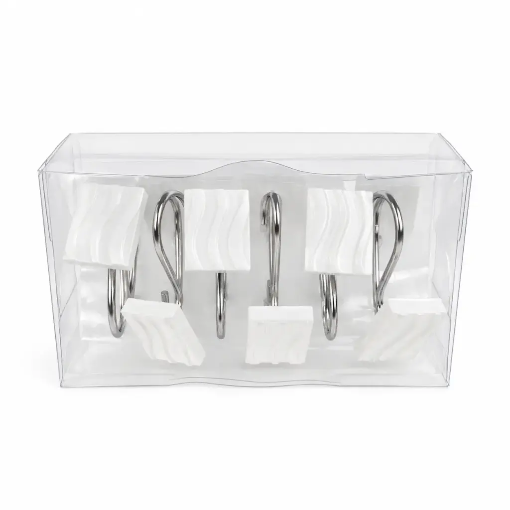 GANCHO METAL P/ CORTINA DE BAÑO X12 ( E005 )