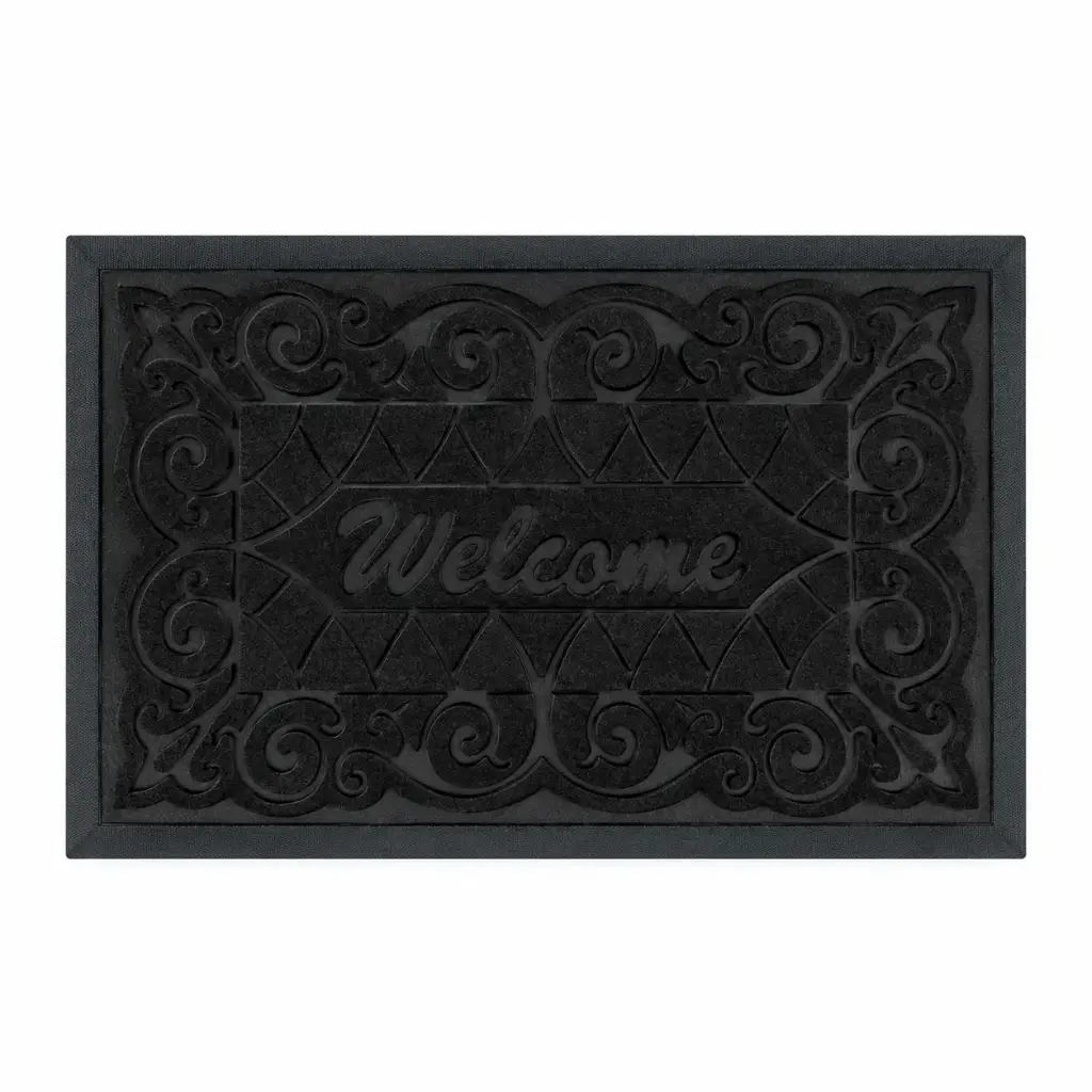 ALFOMBRA FELPUDO P/ PUERTA 60 X 40CM ( ZX / 2614-2 )