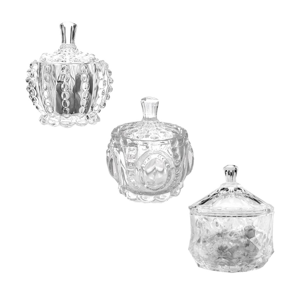 CARAMELERA DE VIDRIO LABRADA C/ TAPA E/CJ ( AD105-12 )