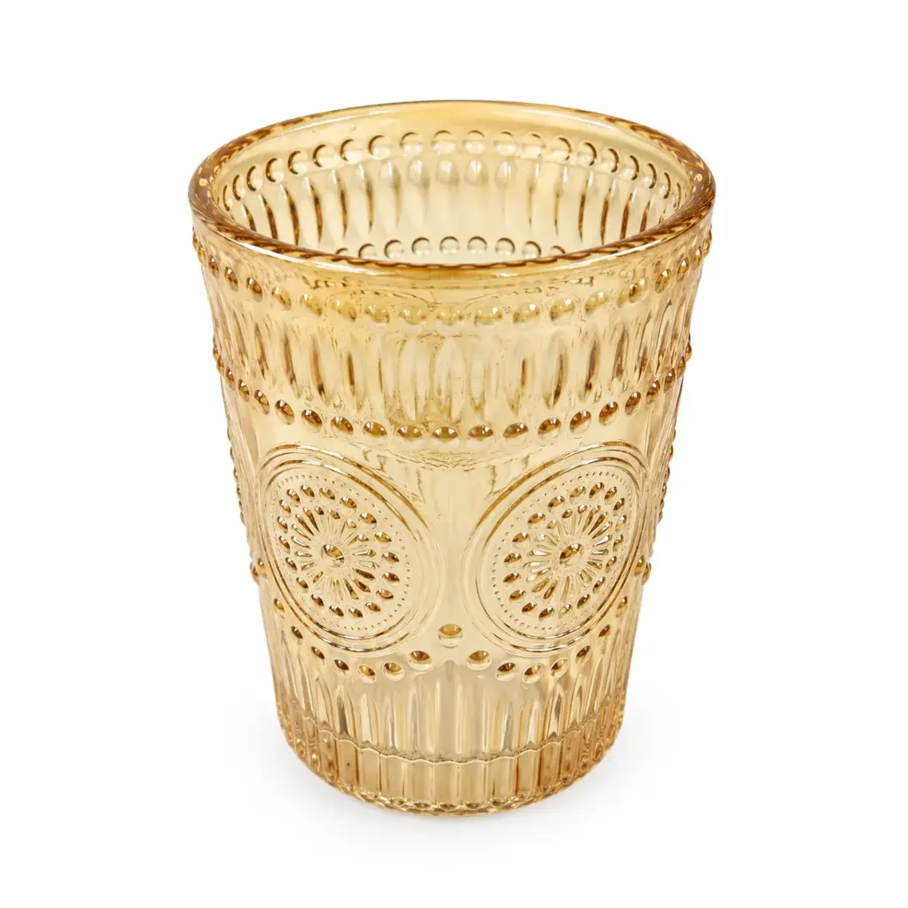 VASO LABRADO GIRASOL DORADO 350ML ( C5578 )