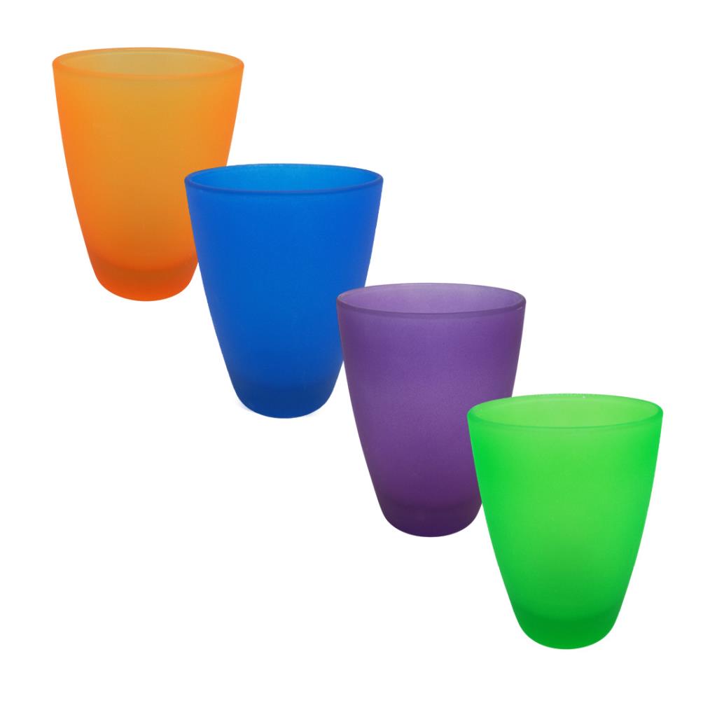VASO VIDRIO 400ML PAMPA FLUO