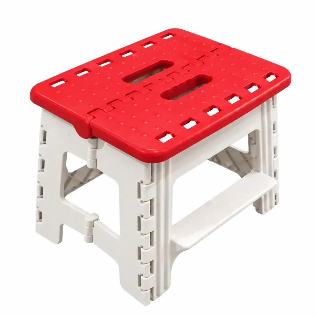 BANCO PLEGABLE PLASTICO CHICO RECTANGULAR 21 x 27 x 21CM
