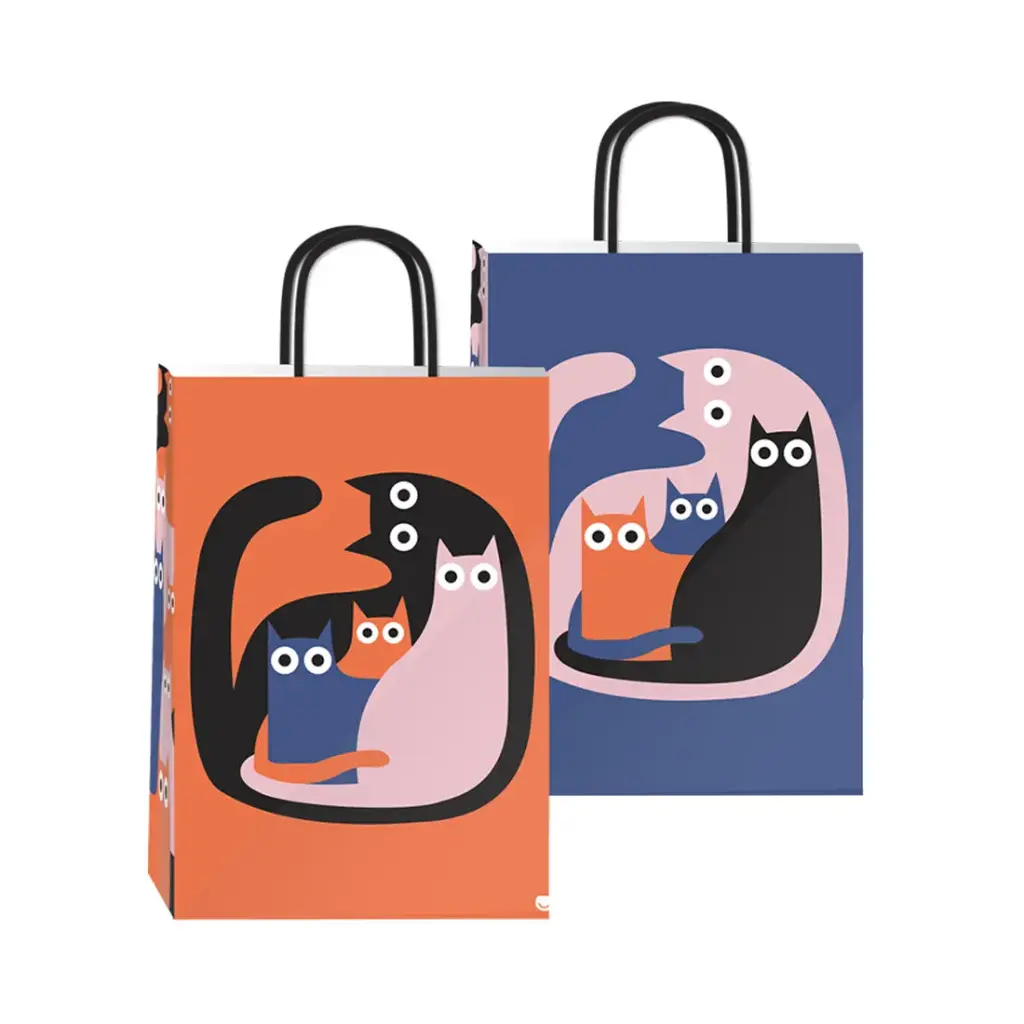 BOLSA P/ REGALO DECO 22 X 10 X 30CM CATS ( 44401778 )