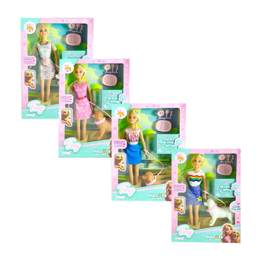 MUÑECA TINY MASCOTA C/ ACCESORIOS e/Cj ( 54919 )