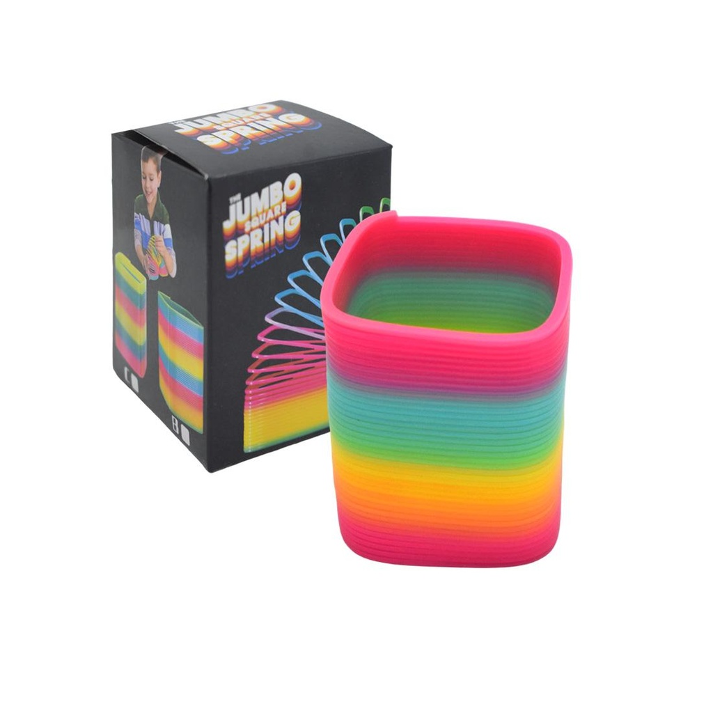RESORTE CUADRADO MULTICOLOR 8CM E/CJ ( 8322 )