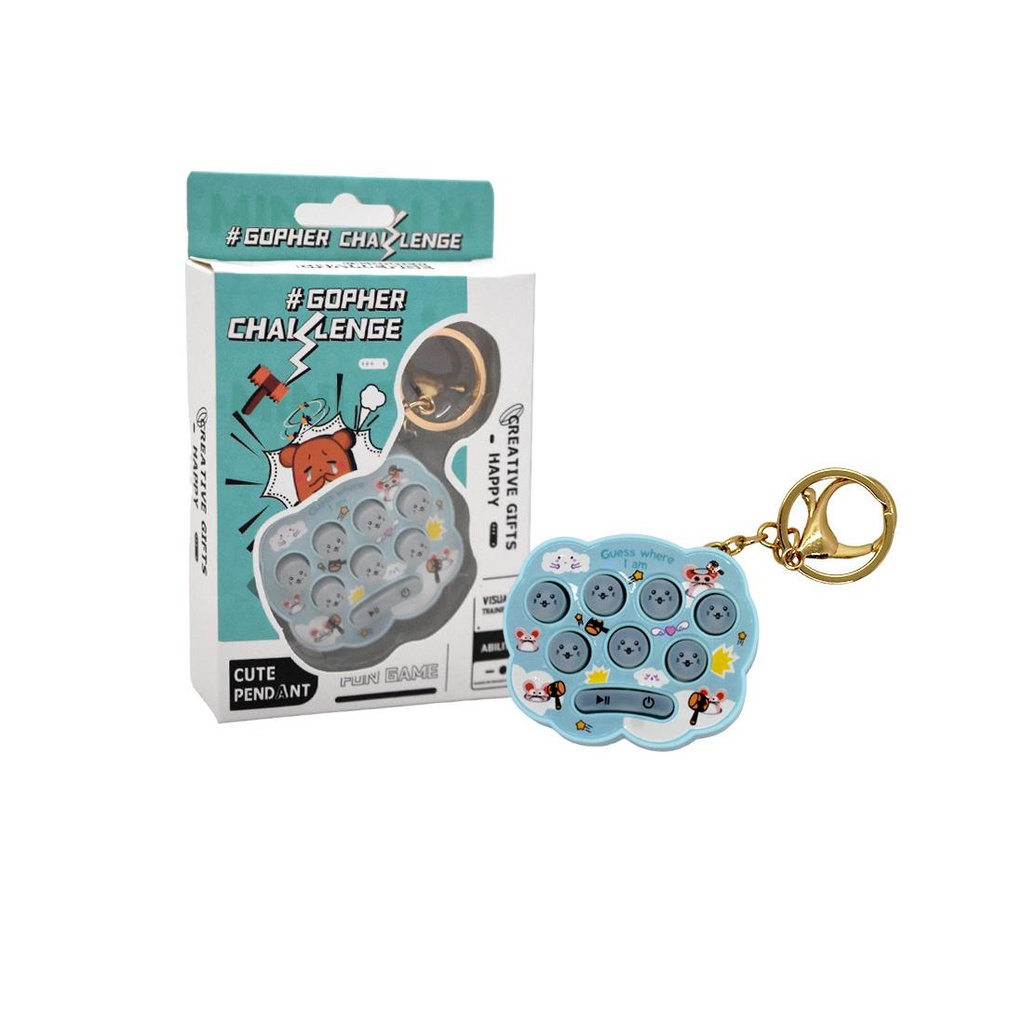 MINI CONSOLA CHALLENGE APLASTA TOPO C/ LLAVERO E/CJ ( 7606 )