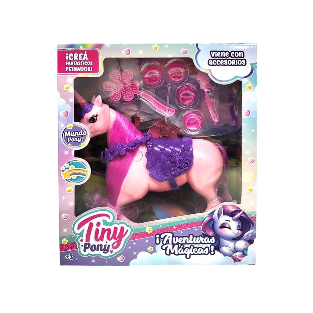 UNICORNIO TINY C/ ACCESORIOS E/ CJ ( 55142 )