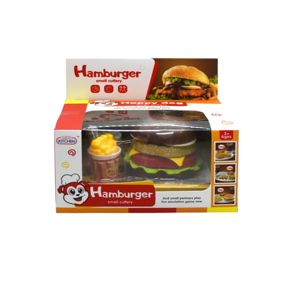 HAMBURGUESA DESARMABLE C/PAPAS Y GASEOSA E/CJ ( 50679 )