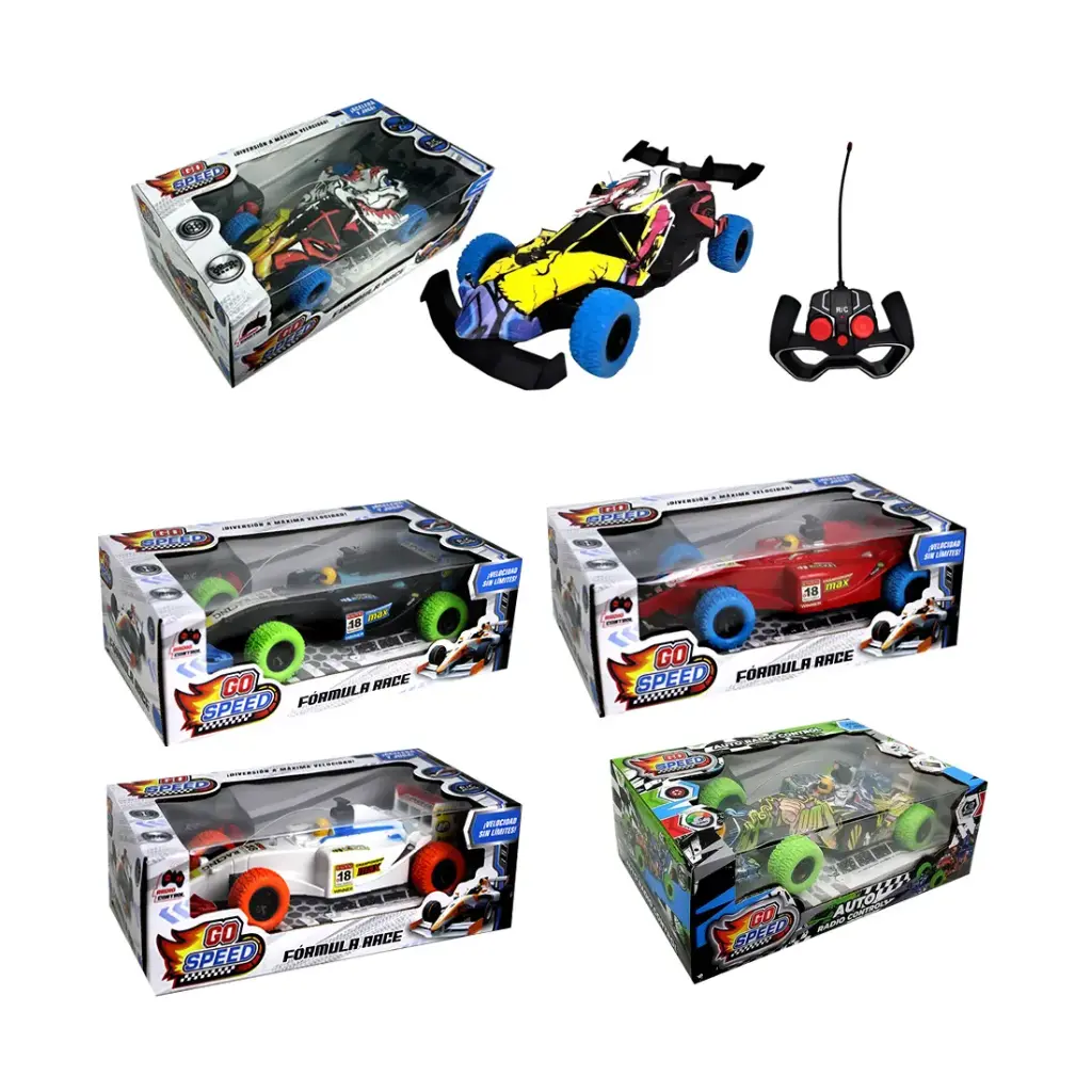 AUTO RADIO CONTROL C/ LUZ FORMULA UNO e/Cj ( 55740 / 55211 )