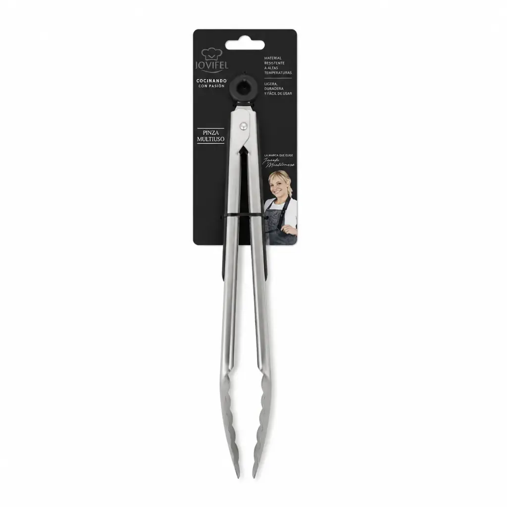 PINZA ACERO MULTIUSO P/ COCINA 39CM E/ CT ( 5247-WA141-14 )
