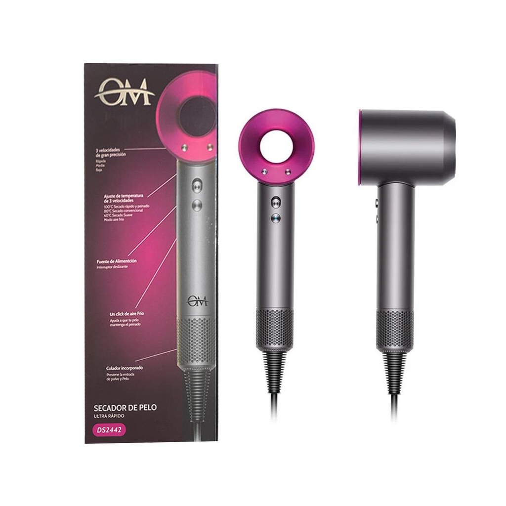 SECADOR DE PELO PROFESIONAL OM ULTRA RAPIDO 2200W E/ CJ ( DS2442 )
