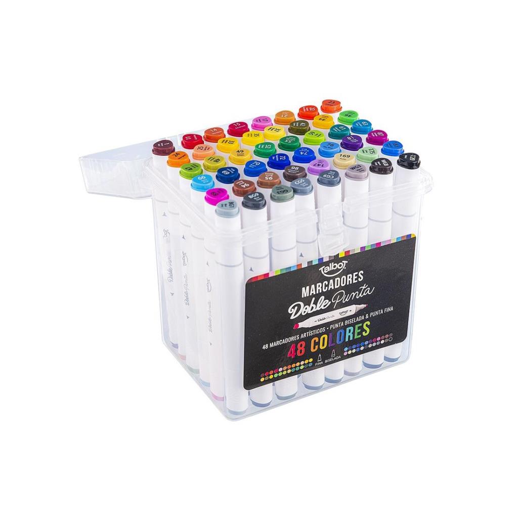 MARCADOR TALBOT DOBLE PUNTA VALIJA X48 ( 6546 )