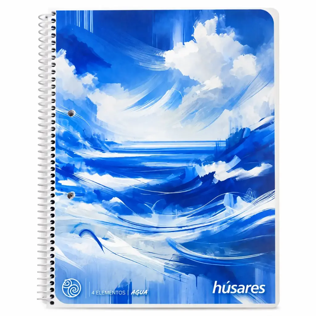 CUADERNO A4 HUSARES C/ ESPIRAL CUADRICULADO X 80HJS ( 6297 )