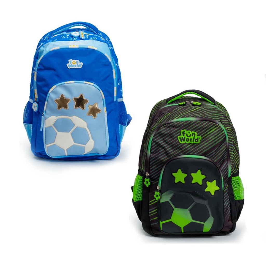 MOCHILA FW FUN WORLD FANATIC 3 CIERRES 44 CM E/BO