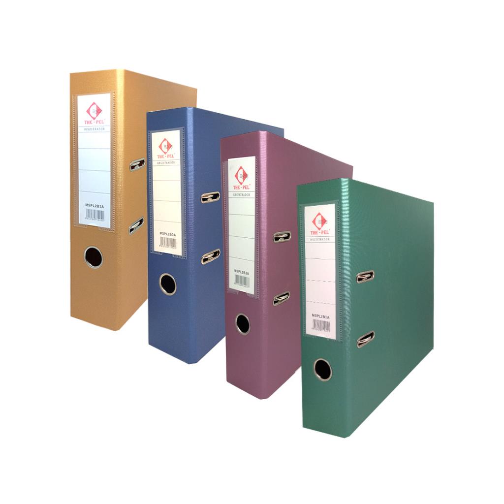 BIBLIORATO A4 COLOR METALIZADO LOMO 7CM ( MSPL2B3A )