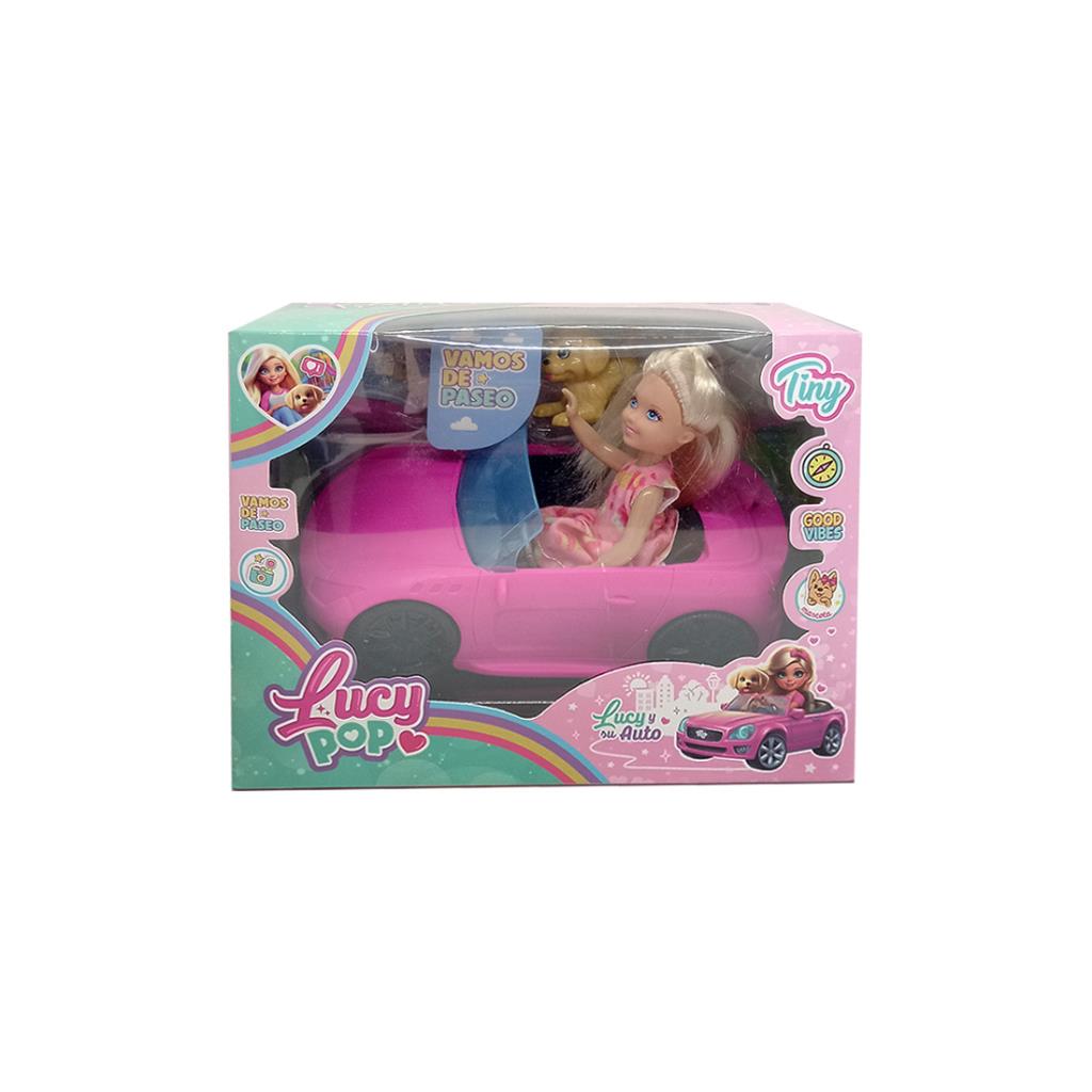 MUÑECA TINY LUCY POP C/ AUTO Y ACCESORIOS E/CJ ( 54911 )