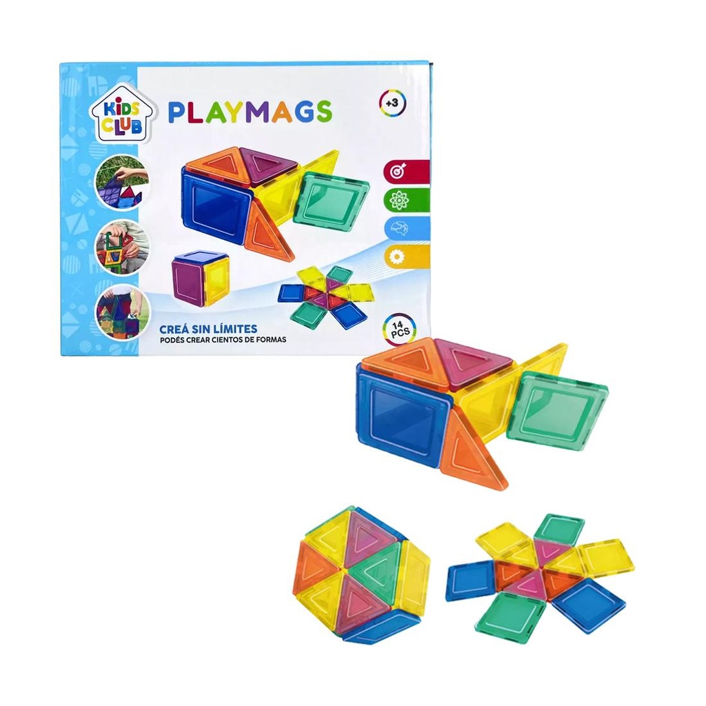 JUEGO DE BLOQUES MAGNETICOS X 14PZS E/ CJ ( 55195 )
