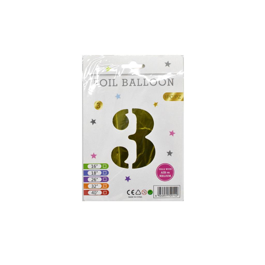 GLOBO NUMERO 16" N°3