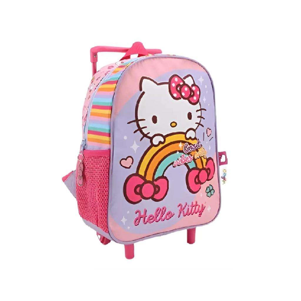 MOCHILA CARRITO HELLO KITTY 1 CIERRE 30CM ( 88118 )