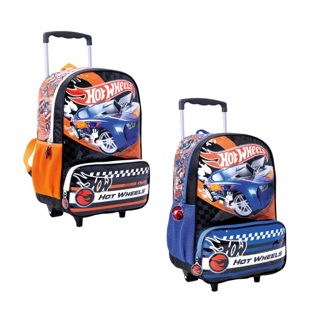 MOCHILA CARRITO HOT WHEELS 2 CIERRES 43CM ( 75140 )