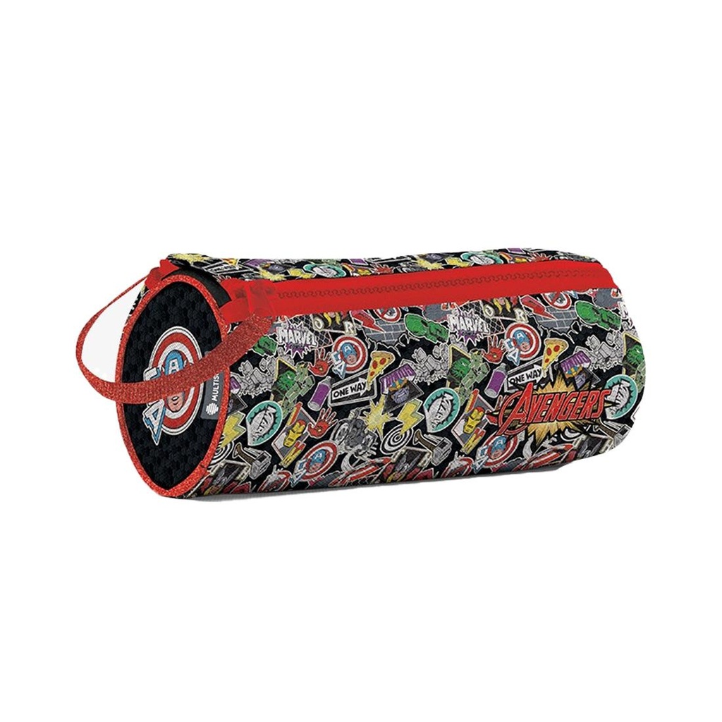 CARTUCHERA TUBO AVENGERS MULTISCOPE 2 CIERRES