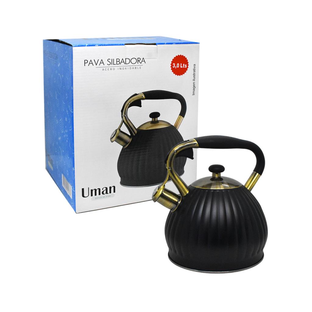 PAVA SILBADORA ACERO INOXIDABLE 3L E/ CJ ( DL16168 )