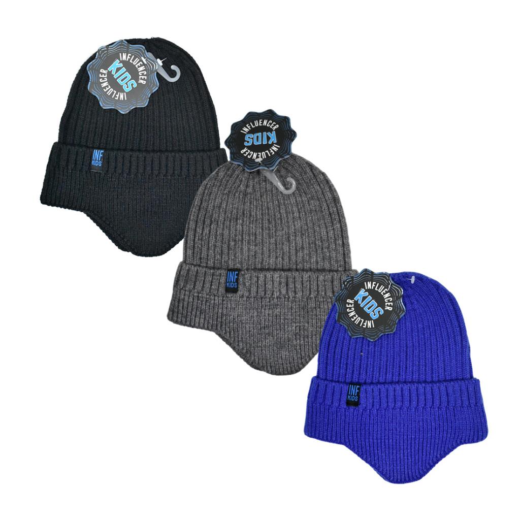 GORRO TEJIDO INFLUENCER KIDS E/ BO ( 68.T4038 )