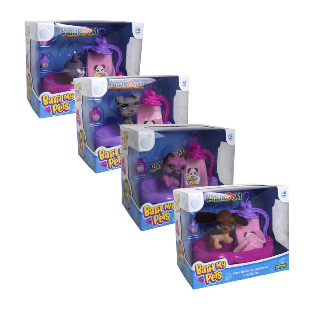 JUEGO DE BAÑO INTERACTIVO BATH MY PETS