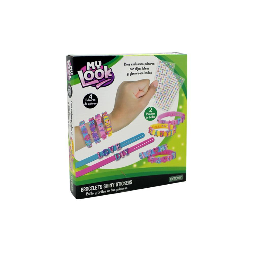 KIT P/ ARMAR PULSERA C/ STICKERS SHINY E/ CJ ( 2882 )