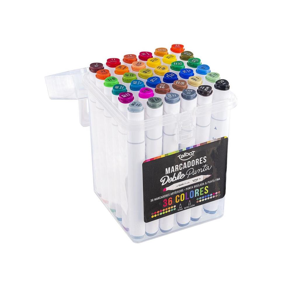 MARCADOR TALBOT DOBLE PUNTA VALIJA X36 ( 6545 )