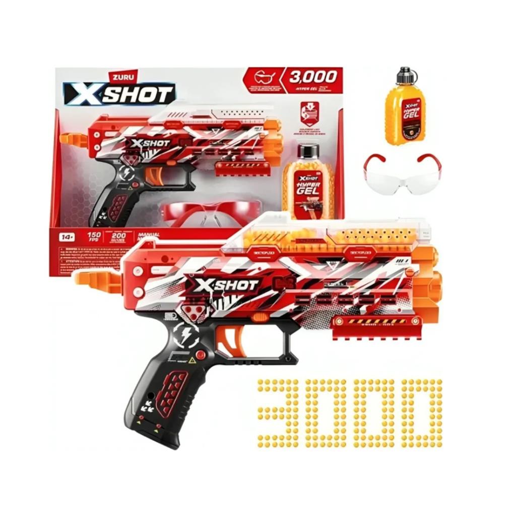 PISTOLA LANZA DARDOS X-SHOT HYPER GEL STINGER 3000 ( 7604 )