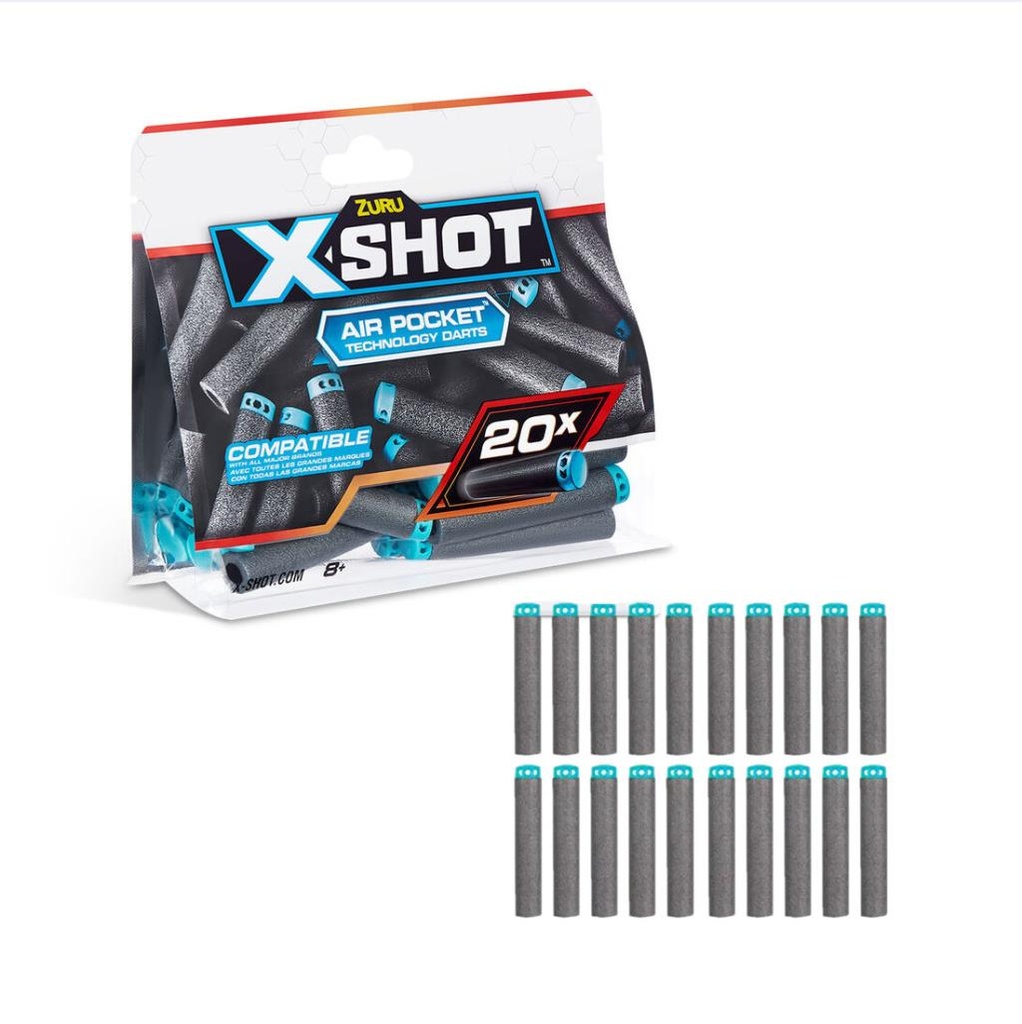 REPUESTOS DE DARDOS X- SHOT X 20PZS E/ BL ( 7470 / 36587 )