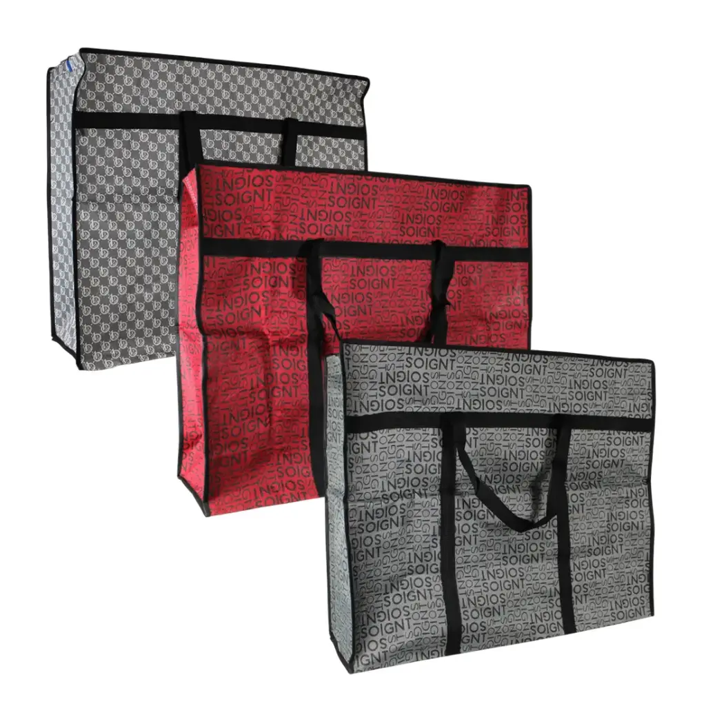 BOLSA DE FERIA TELA PREMIUM C/ CIERRE 77cm x 64cm x 26cm ( ZX-28 )