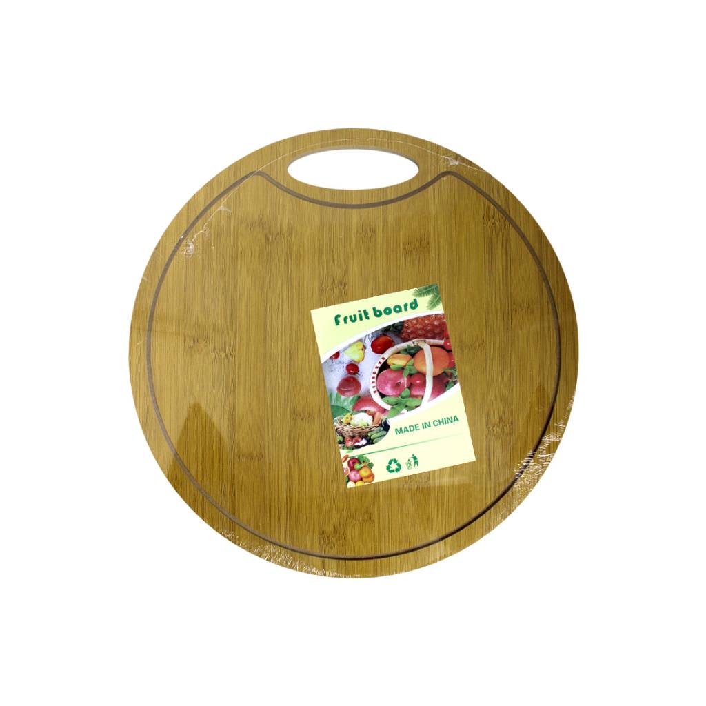 TABLA DE PICAR MADERA REDONDA 35CM