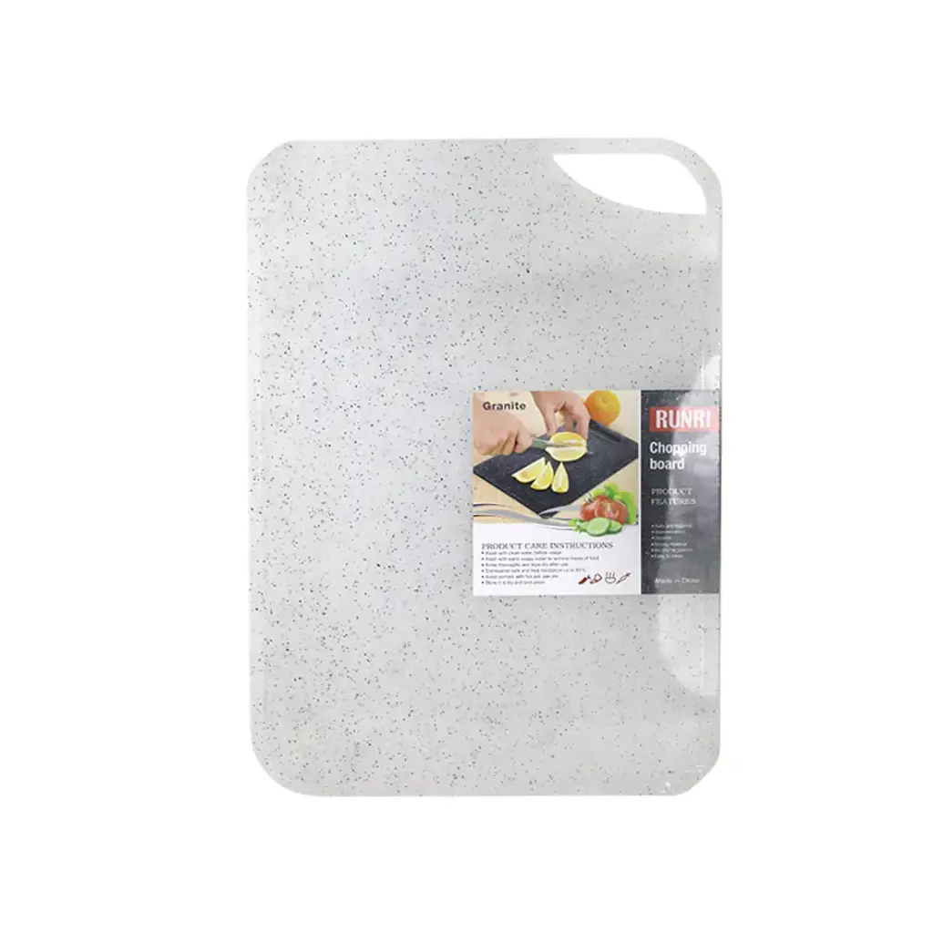 TABLA DE PICAR PLASTICA GRANITO 39 X 27CM ( ZX-35 )