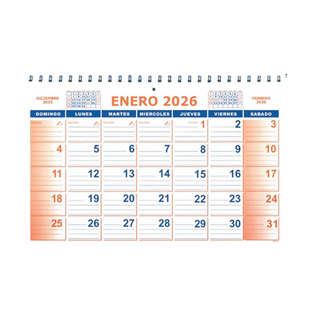 CALENDARIO ORGANIZADOR 2026 50cm x 35cm