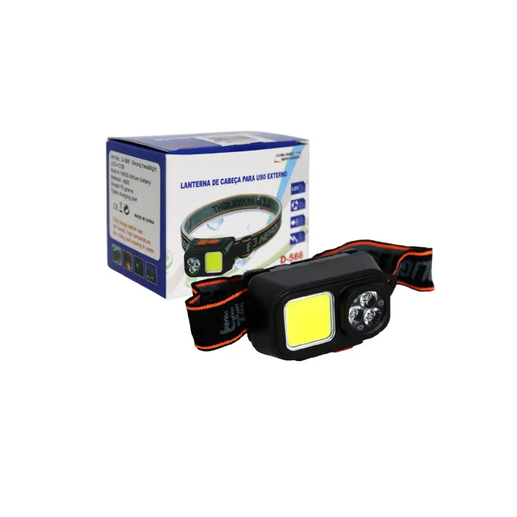 LINTERNA MINERO VINCHA 3 LED RECARGABLE e/Cj ( D-566 )