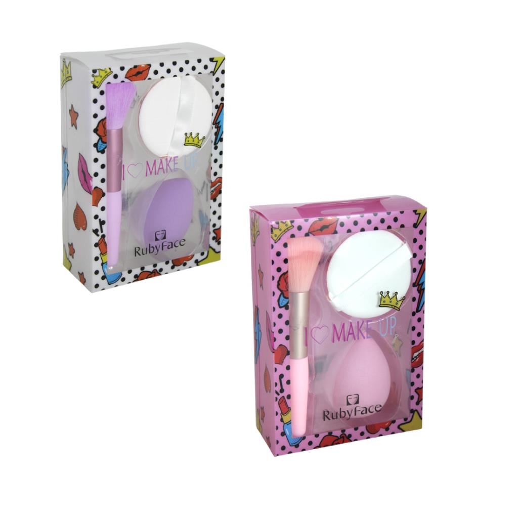 BROCHA C/ APLICADOR DE MAQUILLAJE x2 E/ CJ