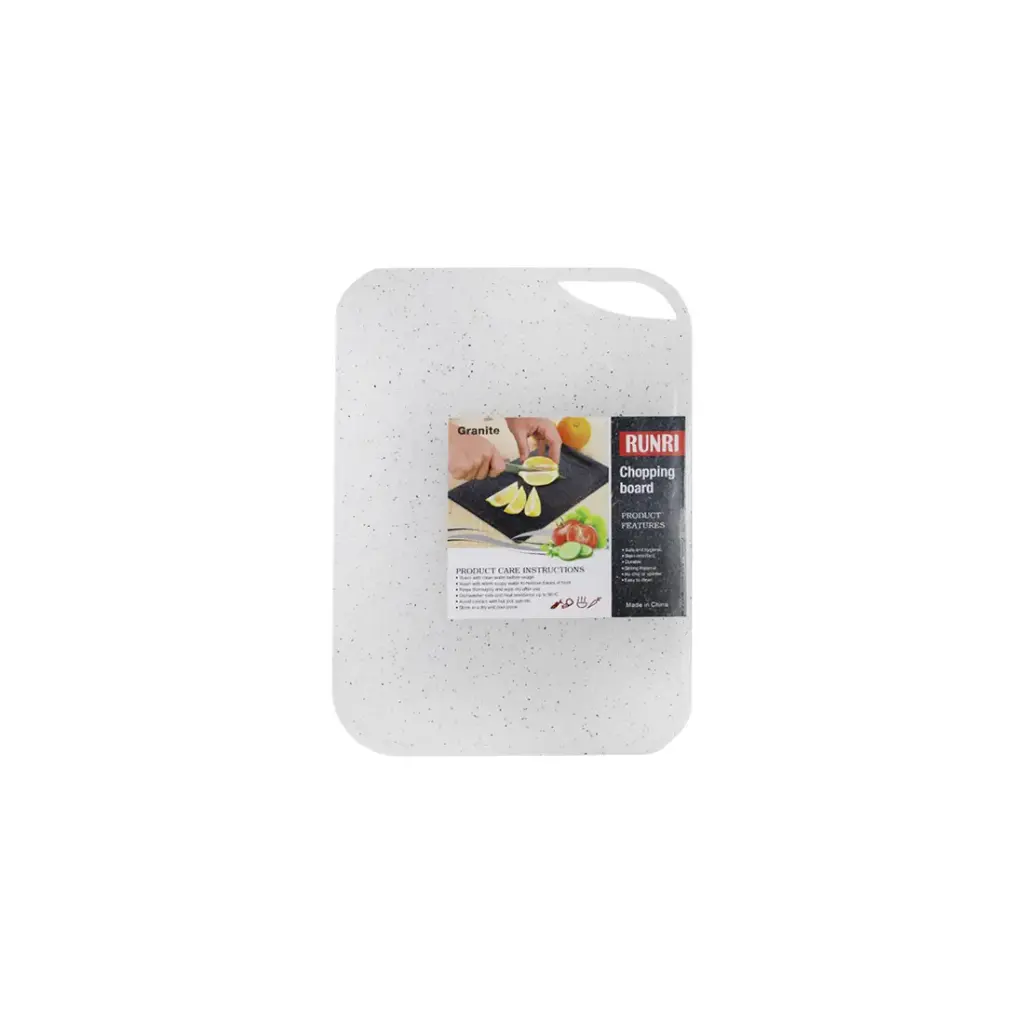TABLA DE PICAR PLASTICA GRANITO 29 X 21CM ( ZX-34 )